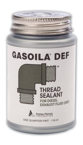 Gasoila DE04 DEF Diesel Exhaust Thread Sealant, 1/4 Pint Brush