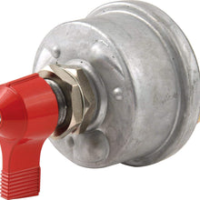 QuickCar Racing Products 55-009 Red 2-1/2" High x 2-1/2" Handle Wide Battery Master Disconnect Switch with Mounting Panel