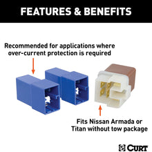CURT 57000 Relay Kit for Nissan Armada, Titan