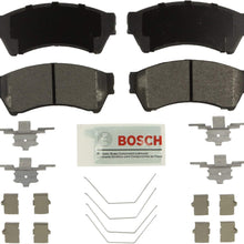 Bosch BE1164H Blue Disc Brake Pad Set with Hardware for Select Ford Fusion; Lincoln MKZ, Zephyr; Mazda 6; and Mercury Milan - FRONT