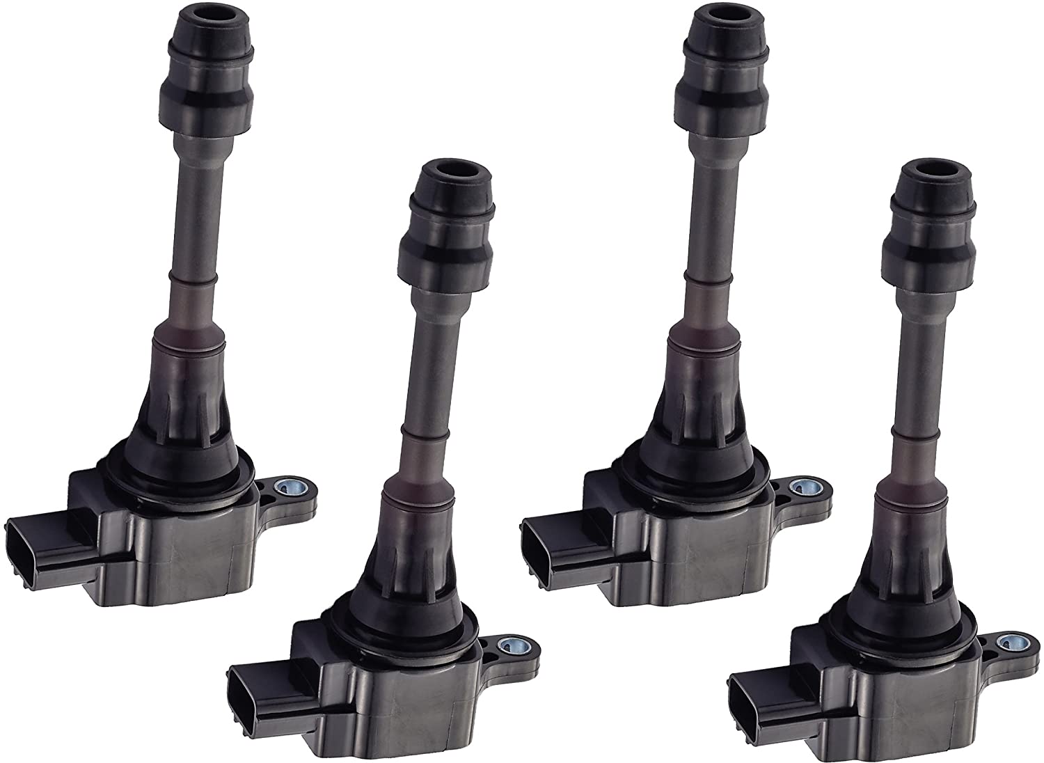 ENA Pack of 4 Ignition Coils Compatible with 2002-2008 Nissan Altima Sentra X-Trail - 2.5L - UF350 22448-8H315 22448-8H310 C1398 UF-350