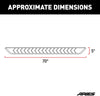 ARIES 2051870 AeroTread 70-Inch Polished Stainless Steel SUV Running Boards, Brackets Sold Separately