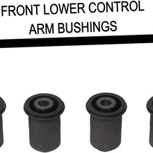 AUTOACER - 8 Piece Front Upper & Lower Control Arm Bushing Kit - Compatible with Nissan Frontier Pathfinder Armada Xterra