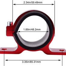 EVIL ENERGY 50mm car Oil/Fuel/Gas Pump Mounting Bracket Single Filter Clamp Cradle Red