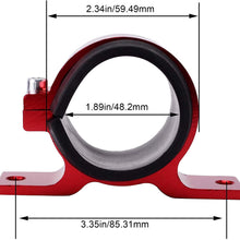 EVIL ENERGY 50mm car Oil/Fuel/Gas Pump Mounting Bracket Single Filter Clamp Cradle Black