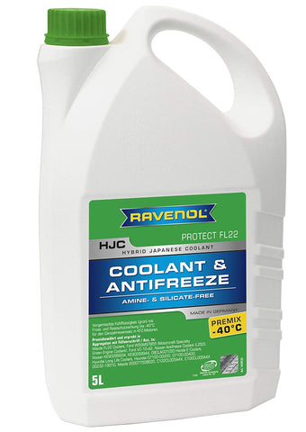 Ravenol J4D2092-1 HJC FL22 Coolant Antifreeze Premix (Hybrid Japanese Coolant) (5 Liter)