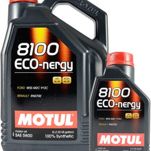 Motul USA 8100 Eco-nergy 5W30 Motor Oil 5L Case Of 4 P/N 102898-4