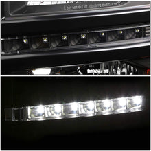 For Chevy Silverado 1500 Black Housing Amber Corner LED DRL Headlight + Amber Lens Fog Light + Switch