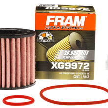 FRAM Ultra Synthetic Automotive Replacement Oil Filter, Designed for Synthetic Oil Changes Lasting up to 20k Miles, XG9972 (Pack of 1)