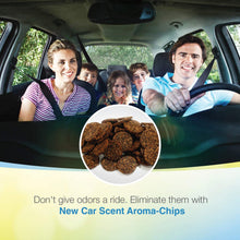 Aroma Chips New Car Smell (25 Pack) Car Air Freshener with 2 Vent Clips Odor Removing, Long Lasting