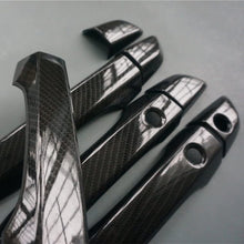 Sport Style Carbon Fiber Print Door Handle Cover Trim for Honda Civic 2016 2017 2018 2019 2020(Carbon Fiber with Keyless Holes)