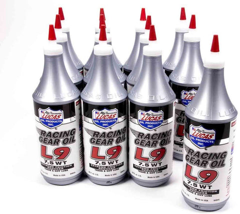Lucas Oil 10456-12 Synthetic L9 Racing Gear Oil Case/12
