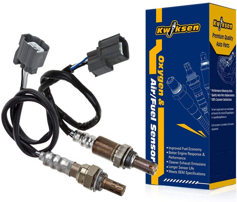 Kwiksen Upstream and Downstream Oxygen O2 Sensor 1 and Sensor 2 Air Fuel Ratio Replacement for Honda CR-V L4 2.4L 2005-2006(2 Packs)