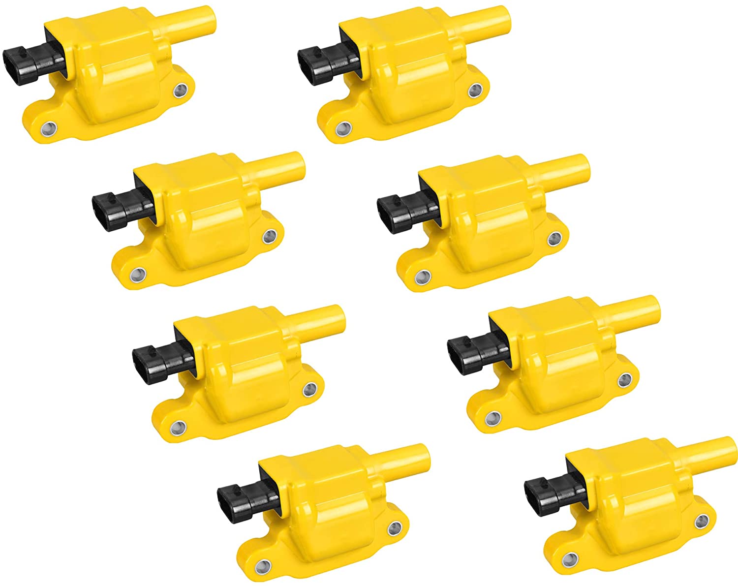 ENA Heavy Duty Ignition Coil Set of 8 Compatible with 2006-2009 Chevrolet Impala 2007-2013 Tahoe and 2008-2013 Suburban 1500 2500 (8)