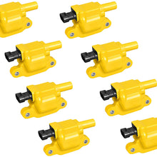 ENA Heavy Duty Ignition Coil Set of 8 Compatible with 2006-2009 Chevrolet Impala 2007-2013 Tahoe and 2008-2013 Suburban 1500 2500 (8)