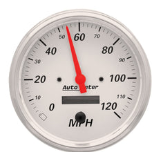 AUTO METER 1389 Arctic White Electric Programmable Speedometer,5.000 in.