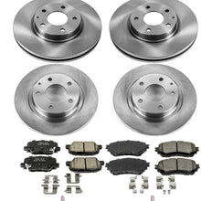 Power Stop KOE6966 Autospeciality Replacement Front and Rear Brake Kit- OE Rotors & Ceramic Brake Pads