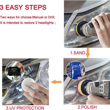 Headlight Restoration Polishing kit, Headlamp Brightener, LuDuo