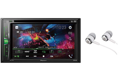 Pioneer AVH-210EX Double DIN Bluetooth In-Dash DVD/CD AM/FM Front USB Digital Media Car Stereo Receiver 6.2