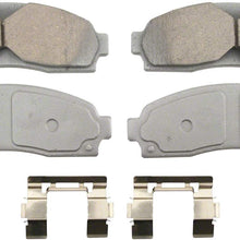 Wagner ThermoQuiet QC913 Ceramic Disc Pad Set With Installation Hardware, Front