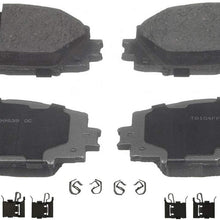 Wagner ThermoQuiet PD1184 Ceramic Disc Pad Set With Installation Hardware, Front