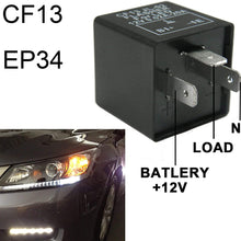 Xotic Tech 3-Pin CF-13 CF13 EP34 Electronic Flasher Relay Fix Compatible with LED Turn Signal Light Bulbs