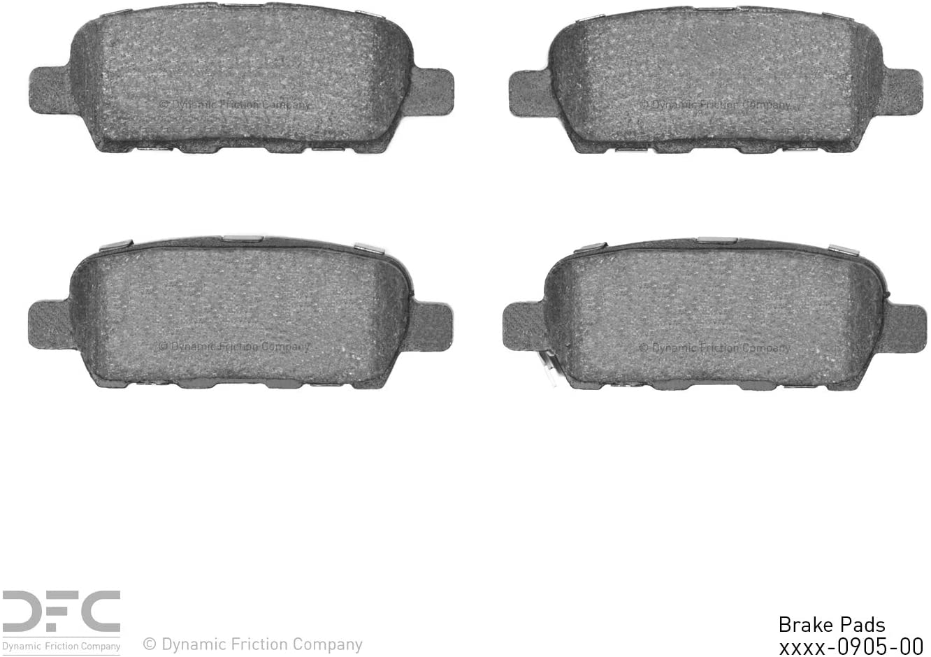 Rear Dynamic Friction Company Active Performance Brake Pads 1115-0905-00