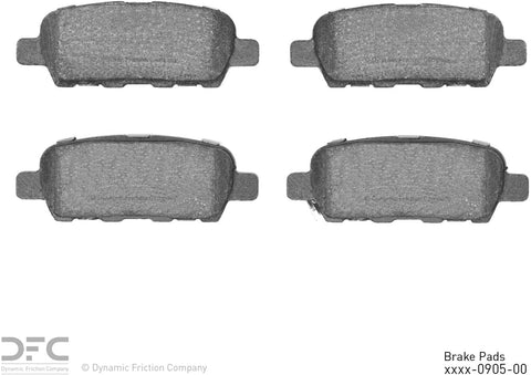 Rear Dynamic Friction Company Active Performance Brake Pads 1115-0905-00