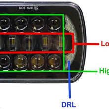 7x6 5x7 headlights Square Lights Led Headlight Sealed Beam Rectangular H6054 LED Headlight H6052 H6053 H6054 H6014 Wrangler Cherokee Xj Yj Pickup