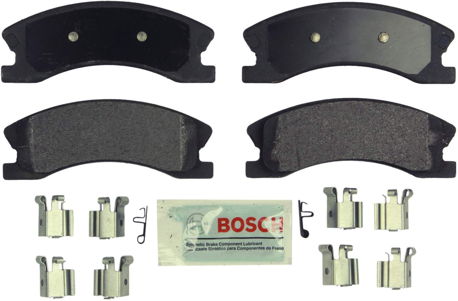 Bosch BE945H Blue Disc Brake Pad Set with Hardware for 1999-04 Jeep Grand Cherokee - FRONT