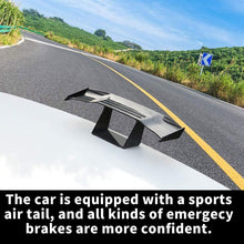 1 Pcs Mini Spoiler Auto Car Tail Decoration Spoiler Wing Carbon Fiber by