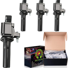 Ignition Coils 4-Pack Compatible with Chevrolet Chevy Colorado - GMC Canyon 2.9L L4 2007-2012, Hummer H3 H3T L5 3.7L 2007-2010