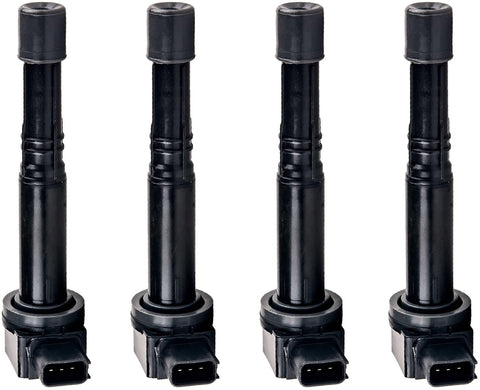 MAS Set of 4 Ignition Coil UF417 5C1440 E897 52-1781 IC537 Compatible with Acura 2004-2008 TSX 2.4L C1450 CLS1189 CUF2875 GN10370 MK00046CO PPCUF2875 2505-300055 26020091 36-8199