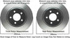 Detroit Axle - All (4) Front 292mm and Rear 286mm Drilled Disc Brake Kit Rotors w/Ceramic Pads w/Hardware for 2011-2014 Subaru Impreza WRX - [2013-14 Legacy/Outback 2.5i Only] - 11-13 Forester