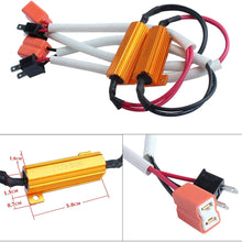 BSLighting 2pcs H7 499 LED Fog Light HeadLight DRL Error Free Load Resistor Wiring Harness