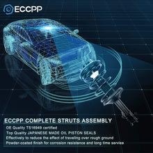 ECCPP Complete Struts Spring Assembly Front Rear Struts Shock Absorber Fit for 1998 1999 2000 2001 2002 Chevrolet Prizm,1993 1994 1995 1996 1997 1998 1999 2000 2001 2002 Toyota Corolla Set of 4