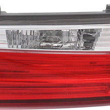 Tail Light Set of 2 Compatible With 2017-2019 Honda CR-V Clear & Red Lens Halogen With bulbs Driver and Passenger Side Inner