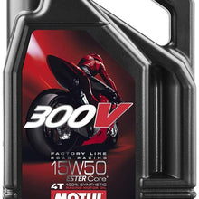 Motul 300V 4T Competition Synthetic Oil 15W50 4L. 836241/101363
