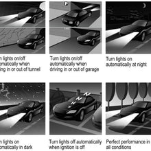 Sistema de sensores de luz automáticos para coche. Accesorios de seguridad para controlar automáticamente las luces encendidas y apagadas por sensor de luz de 12 V.