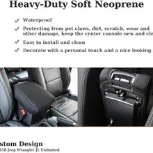 Yoursme Neoprene Center Console Cover Armrest Protector Cushion Waterproof Black for 2018 Jeep Wrangler JL & Unlimited