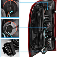 AmeriLite Red Replacement Brake Tail Light Set for Chevy Silverado w/Bulb and Harness