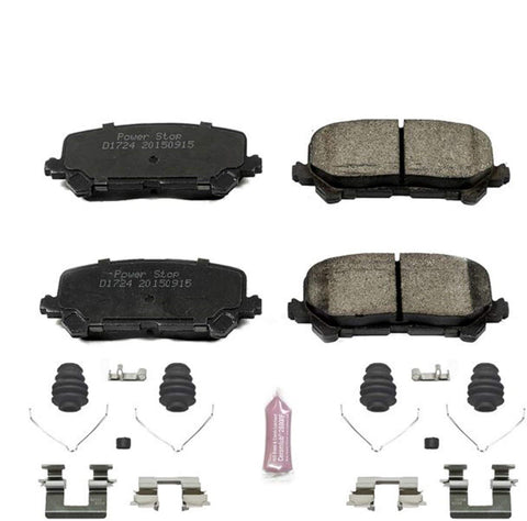 Power Stop Z23-1724, Z23 Evolution Sport Carbon-Fiber Ceramic Rear Brake Pads