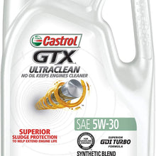 Castrol 03096 GTX ULTRACLEAN 5W-30 Motor Oil, 5 Quart