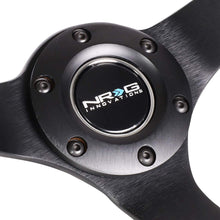 NRG Innovations Reinforced RST-036MB-S-RD 350mm Black Suede Steering Wheel + LED Keychain Flashlight