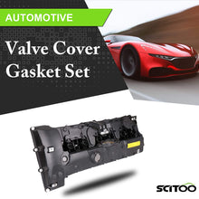 SCITOO Engine Valve Cover with Gasket 11127552281 for BMW X3 X5 E86 Z4 E82 128i E92 328i 528i 2006-2013 Valve Cover Gasket Set QR25DE