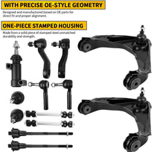 Front Control Arm Kit Compatible with 2000-2012 Chevrolet Avalanche/Silverado/Suburban, 2000-2012 GMC Sierra Yukon XL, 2003-2009 Hummer H2 (Fit 8-Lug Models Only)
