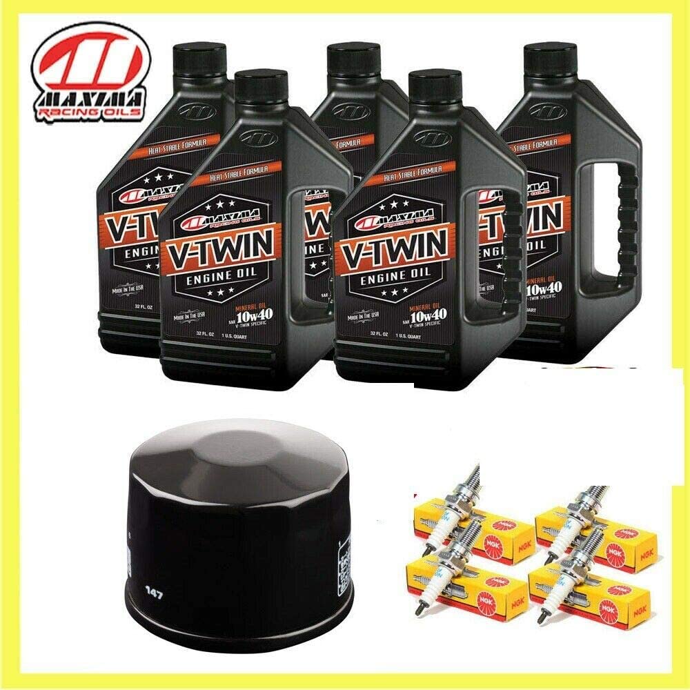 bel ray Yamaha Roadstar 1600/1700 Oil Change Tune Up Kit 10W40 5 Quarts Oil Filter Spark Plug