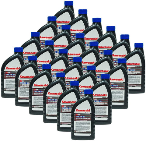 Kawasaki 24PK SAE 20W50 4-Cycle Engine Motor Oil OEM# 99969-6298 Quart Bottle