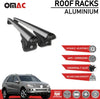 Roof Racks Lockable Cross Bars Carrier Cargo Racks Rail Aluminium Silver Set 2 Pcs for Mercedes Benz W166 ML350 550 63 AMG GLE 400 450 AMG 500 550 500e 63 AMG 63 AMG S 2006-2011 with TUV CERT