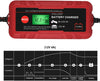 Adakiit 6/12V 4A Smart Battery Charger/Maintainer Fully Automatic 8-Stages Trickle Charger for Automotive Car Motorcycle Lawn Mower Marine Boat RV ATV Sealed Lead Acid Battery